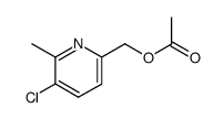 Acetic acid 5-chloro-6-methyl-pyridin-2-ylmethyl ester Structure