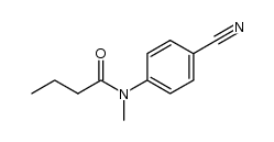 N-(4-cyanophenyl)-N-methylbutyramide结构式