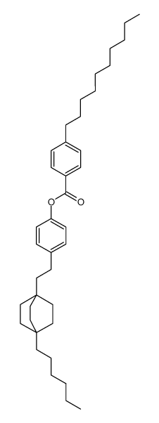 4-Decyl-benzoic acid 4-[2-(4-hexyl-bicyclo[2.2.2]oct-1-yl)-ethyl]-phenyl ester Structure