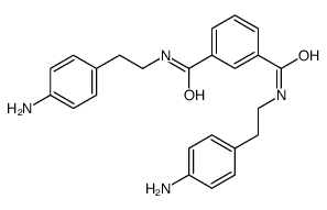 1-N,3-N-bis[2-(4-aminophenyl)ethyl]benzene-1,3-dicarboxamide Structure