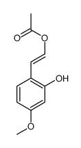 2-(2-hydroxy-4-methoxyphenyl)ethenyl acetate Structure