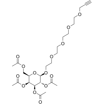 Propargyl-PEG4-tetra-Ac-beta-D-galactose图片