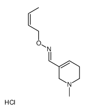 (E)-N-[(E)-but-2-enoxy]-1-(1-methyl-3,6-dihydro-2H-pyridin-5-yl)methanimine,hydrochloride Structure