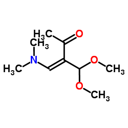 (3Z)-3-(Dimethoxymethyl)-4-(dimethylamino)-3-buten-2-one结构式