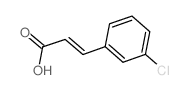 3-Chlorocinnamic acid structure