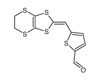 5-(5,6-Dihydro-[1,3]dithiolo[4,5-b][1,4]dithiin-2-ylidenemethyl)-thiophene-2-carbaldehyde Structure