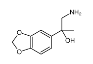 1-amino-2-(1,3-benzodioxol-5-yl)propan-2-ol结构式