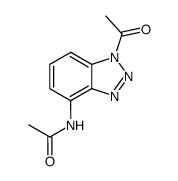 1-acetyl-4-acetylamino-1H-benzotriazole结构式