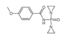 N-[bis(aziridin-1-yl)phosphoryl]-4-methoxybenzamide结构式
