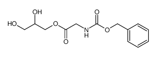 α-(Carbobenzoxy-glycyl)-glycerin Structure
