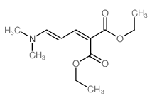 Propanedioic acid,2-[3-(dimethylamino)-2-propen-1-ylidene]-, 1,3-diethyl ester structure