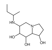 1,7,8-Indolizinetriol, octahydro-6-(1-methylpropyl)amino-结构式