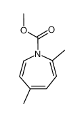 1H-Azepine-1-carboxylic acid,2,5-dimethyl-,methyl ester结构式