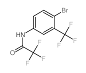 N-[4-Bromo-3-(trifluoromethyl)phenyl]-2,2,2-trifluoroacetamide结构式