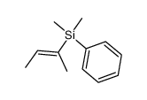 (E/Z)-dimethyl(1-methyl-1-propenyl)phenylsilane结构式