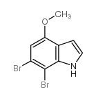 6,7-Dibromo-4-methoxy-1H-indole Structure