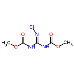 2-氯-1,3-双(甲氧羰基)胍结构式