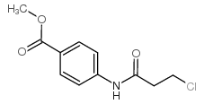 4-[(3-氯丙酰基)氨基]苯甲酸甲酯结构式