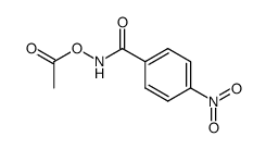 N-Acetyloxy-p-nitrobenzamide结构式