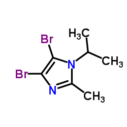 1H-imidazole-4,5-dibromo-2-methyl-1-1-(1-methylethyl structure