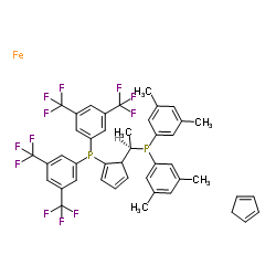 (S)-1-{(RP)-2-[双(4-甲氧基-3,5-二甲基苯基)膦]二茂铁基}乙基二环己基膦图片