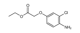 (4-Amino-3-chloro-phenoxy)-acetic acid ethyl ester Structure