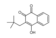 3-(2,2-dimethylpropyl)-4-hydroxynaphthalene-1,2-dione结构式