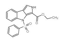 ETHYL 8-BENZENESULFONYL-2,8-DIHYDRO-2,8-DIAZA-CYCLOPENTA[A]INDENE-1-CARBOXYLATE picture