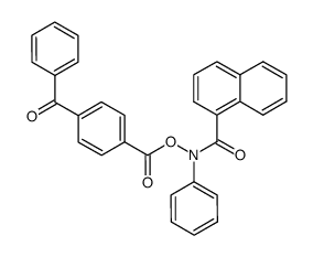 N-(1-naphthoyl)-N-phenyl-O-(4-benzoylbenzoyl)hydroxylamine结构式