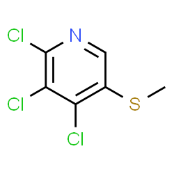 2,3,4-Trichloro-5-(methylsulfanyl)pyridine结构式