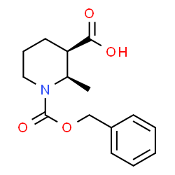 (2R,3R)-1-CBZ-2-甲基哌啶-3-甲酸结构式