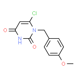 6-chloro-1-(4-Methoxybenzyl)pyrimidine-2,4(1H,3H)-dione structure