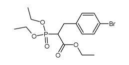 Ethyl 4-bromo-α-(diethoxyphosphinyl)benzenepropanoate Structure