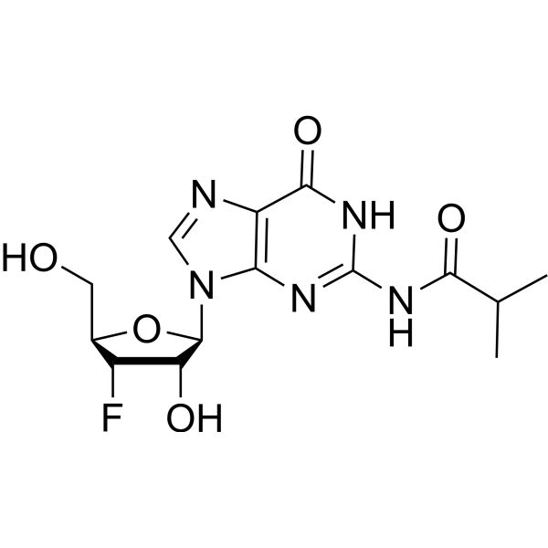 N2-iso-Butyroyl-3’-deoxy-3’-fluoro guanosine Structure