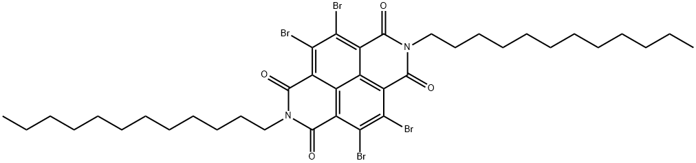 4,5,9,10-tetrabromo-2,7-didodecylbenzo[lmn][3,8]phenanthroline-1,3,6,8-tetraone picture