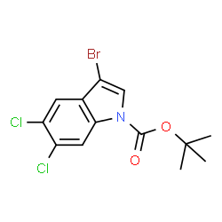 tert-Butyl 3-bromo-5,6-dichloro-1H-indole-1-carboxylate图片