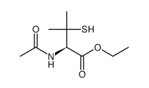 N-acetyl β,β-dimethyl Cysteine Ethyl Ester Structure