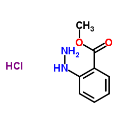2-HYDRAZINOBENZOIC ACID METHYL ESTER HYDROCHLORIDE Structure