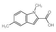 1,5-二甲基-1H-吲哚-2-羧酸结构式