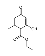 6-Methyl-2-hydroxy-4-oxocyclohex-2-encarbonsaeureaethylester结构式