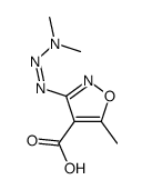4-Isoxazolecarboxylicacid,3-(3,3-dimethyl-1-triazenyl)-5-methyl-(9CI) structure
