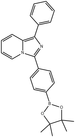 1-苯基-3-(4-(4,4,5,5-四甲基-1,3,2-二氧杂环戊硼烷-2-基)苯基)咪唑并[1,5-A]吡啶图片