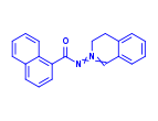 (3,4-二氢异喹啉-2-基)-1-甲酰杂氮萘结构式