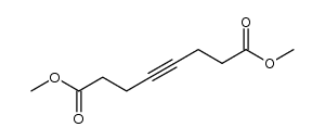 oct-4-ynedioic acid dimethyl ester结构式