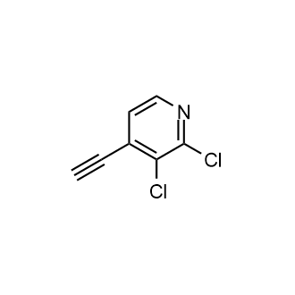 2,3-二氯-4-乙炔基吡啶结构式
