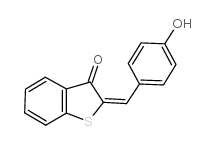 2-(4-hydroxy-benzylidene)-benzo[b]thiophen-3-one Structure