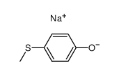 sodium 4-methylthio-phenolate结构式