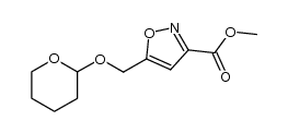 methyl 5-(tetrahydro-2H-pyran-2-yloxymethyl)isoxazole-3-carboxylate Structure