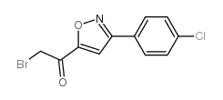 2-bromo-1-[3-(4-chlorophenyl)-5-isoxazolyl]-1-ethanone structure