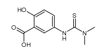 5-(N',N'-dimethylthioureido)salicylic acid Structure